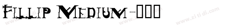 Fillip Medium字体转换 Fillip Medium字体转换
